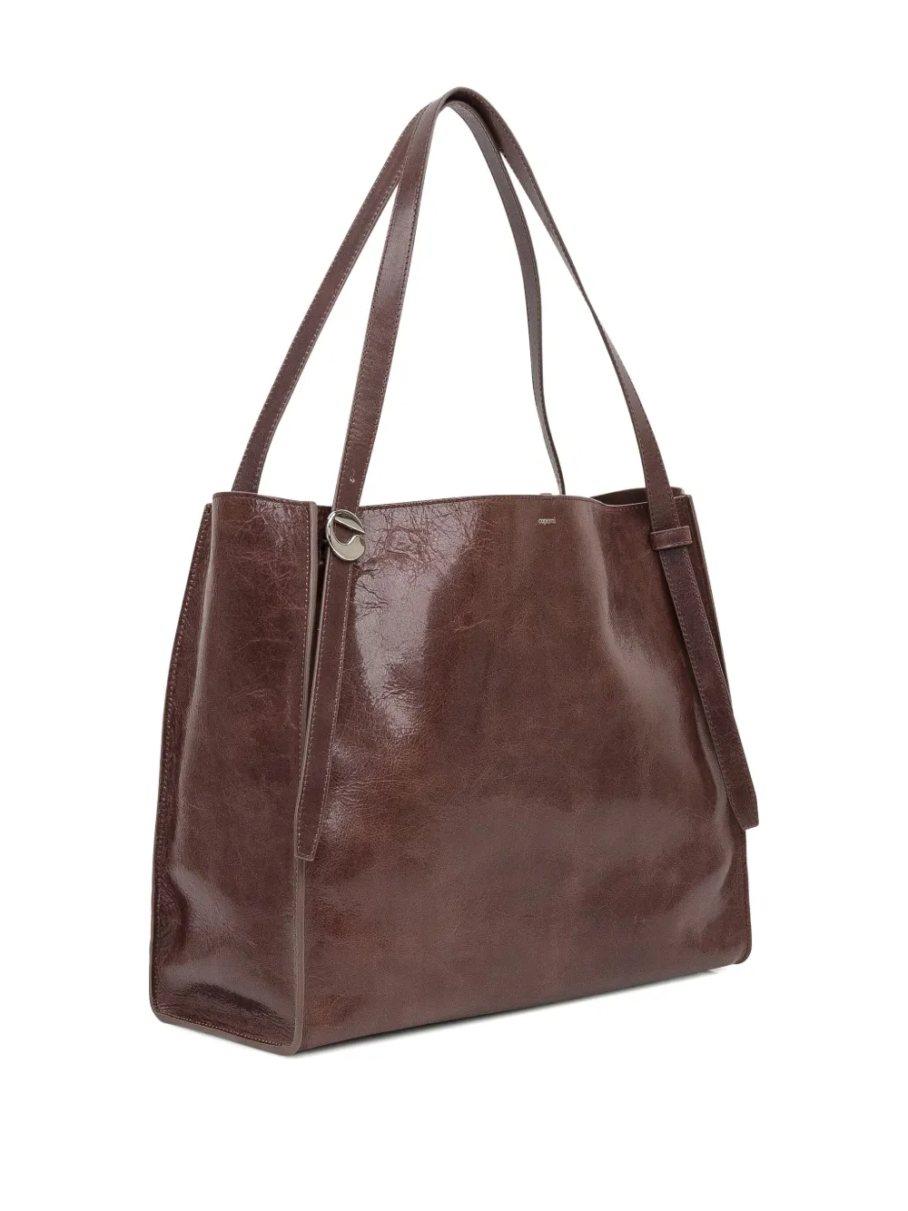 Coperni Belt Tote Bag In Brown