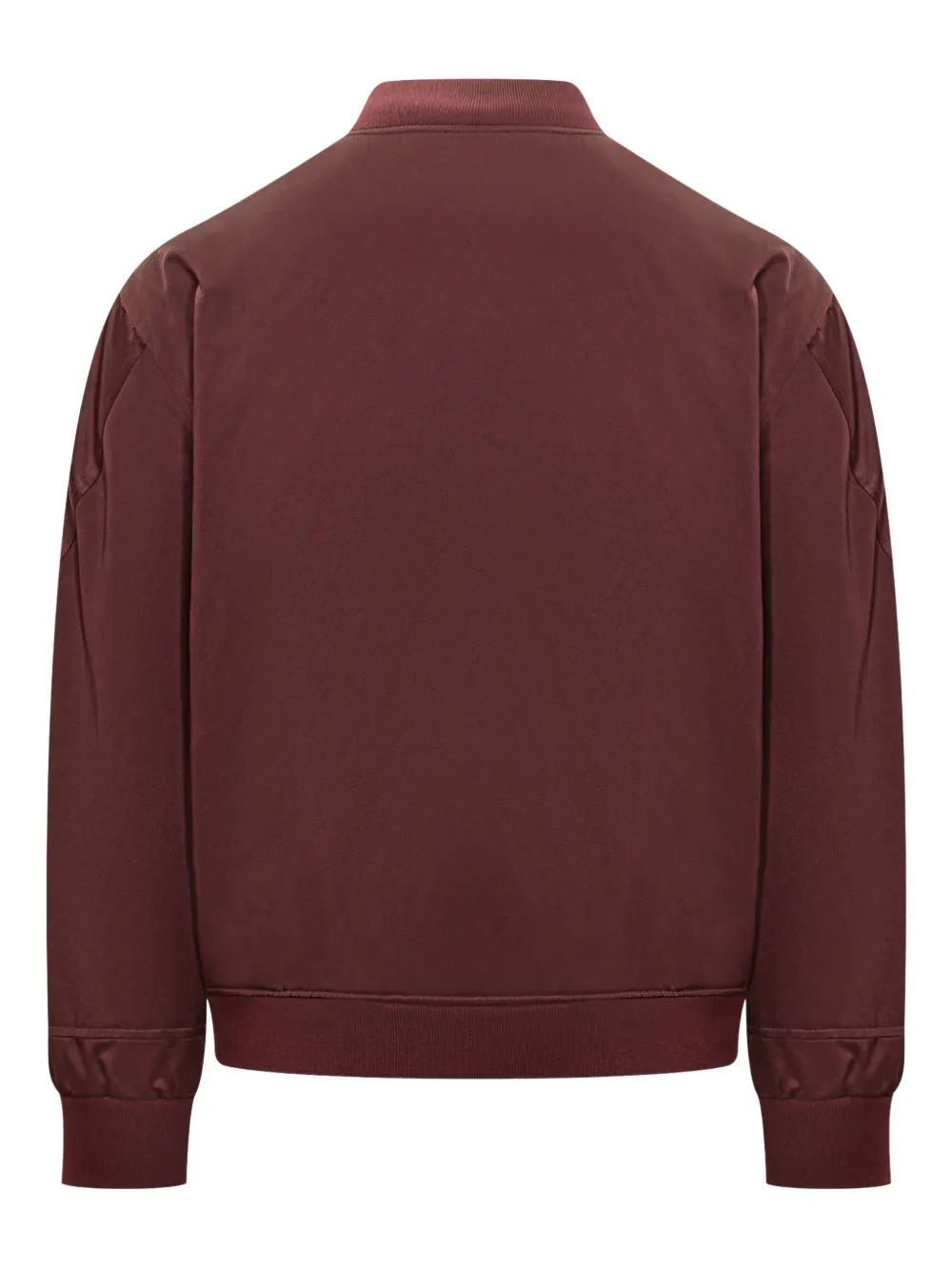 Givenchy Couture Seam Embroidered Logo Bomber Jacket In Burgundy
