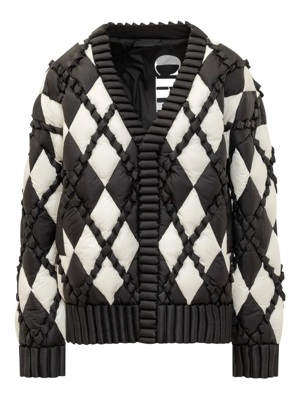 RAXXY quilted diamond-pattern jacket | Black | Image 1