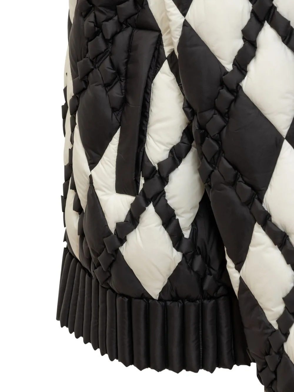 RAXXY Gewatteerd jack met diamantpatroon Zwart