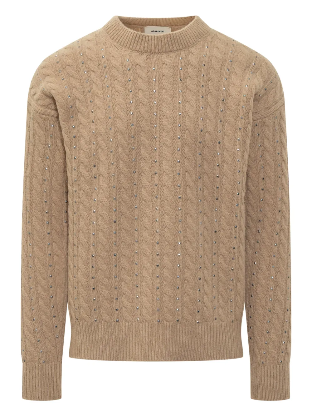 A Paper Kid cable-knit sweater | Neutrals | Image 1