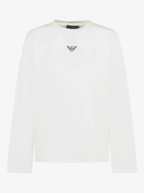 Emporio Armani Kids playera de algodón con logo estampado