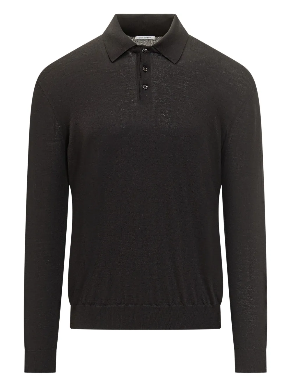 Malo long-sleeve wool polo shirt | Grey | Image 1