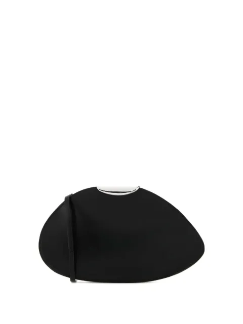 Benedetta Bruzziches curved-flap leather clutch
