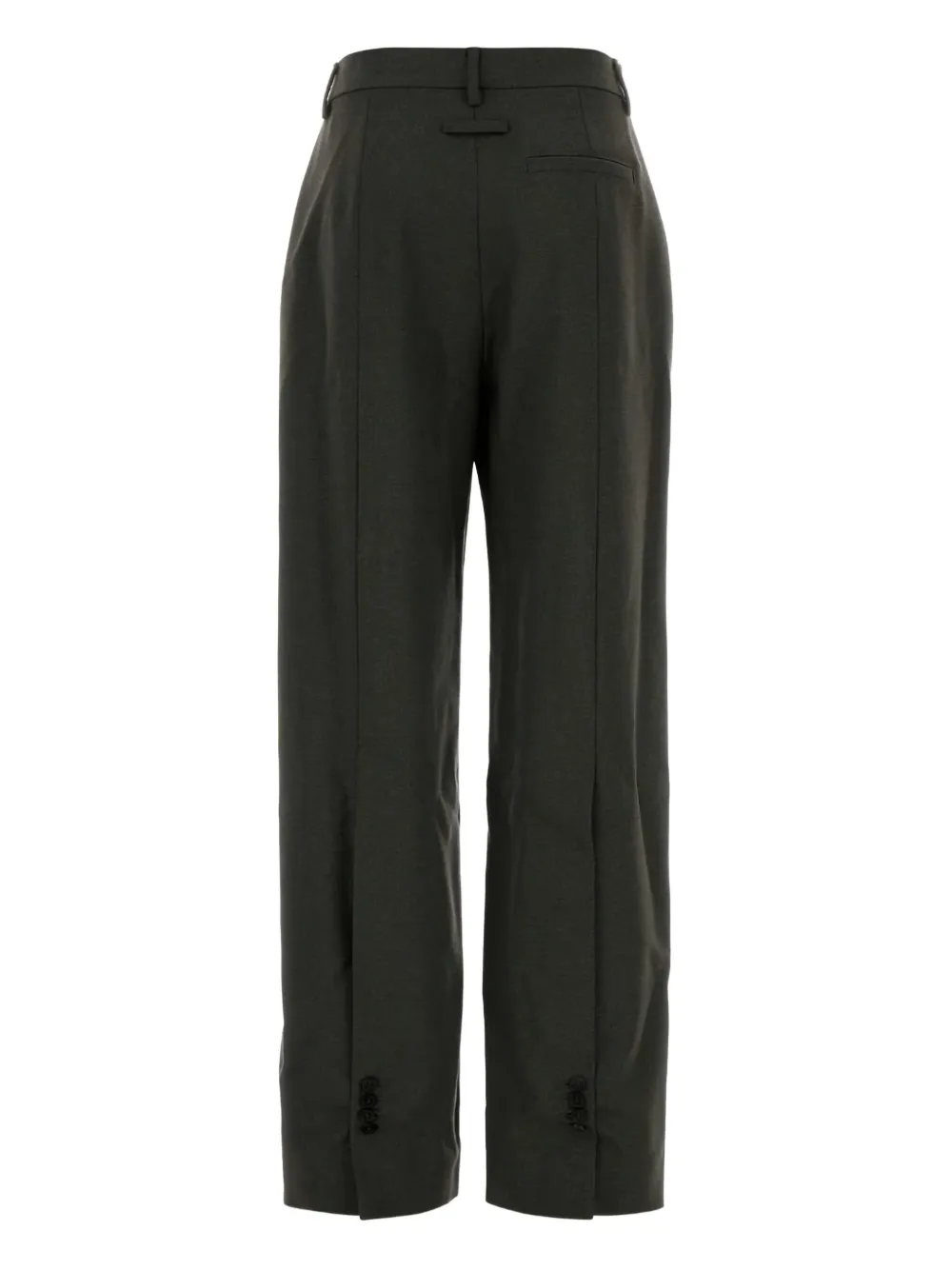 Jean Paul Gaultier concealed-fastening trousers - Groen