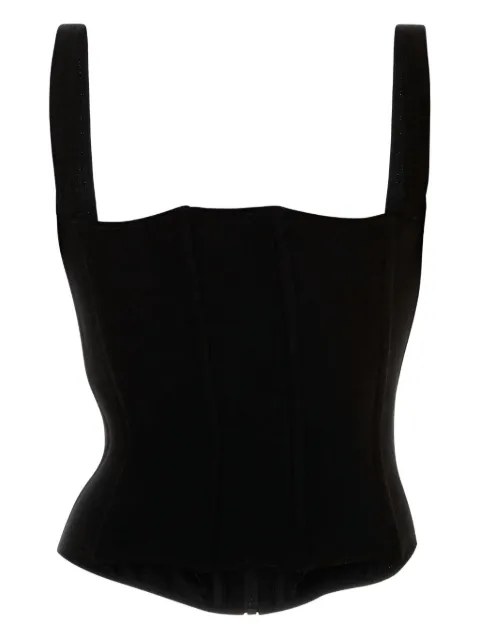 Balenciaga velvet zip-front bodice