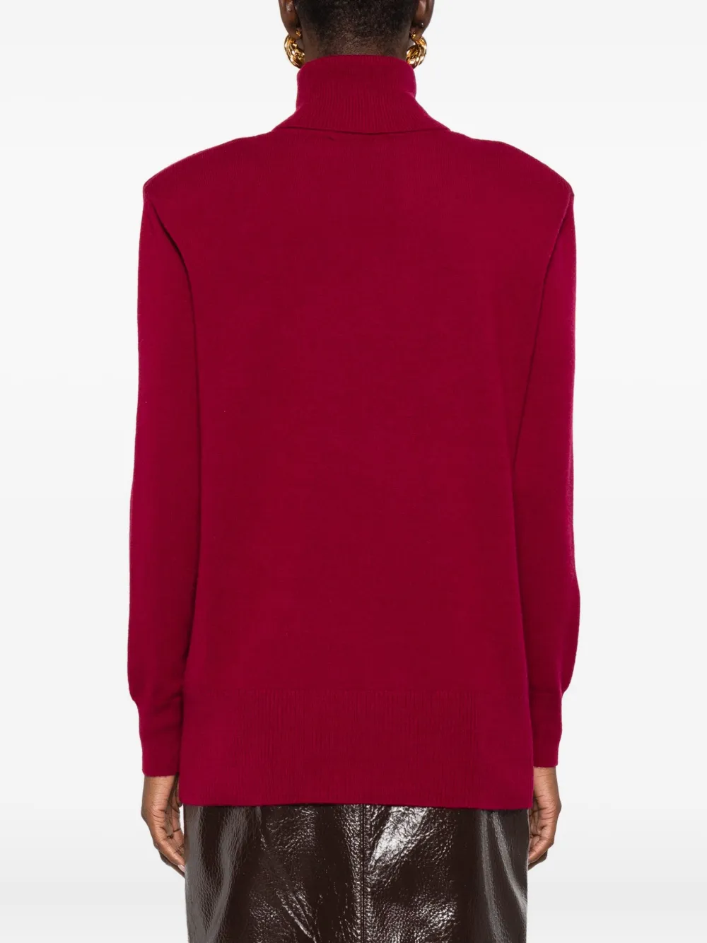Alpha Studio Roll-neck Jumper In Red