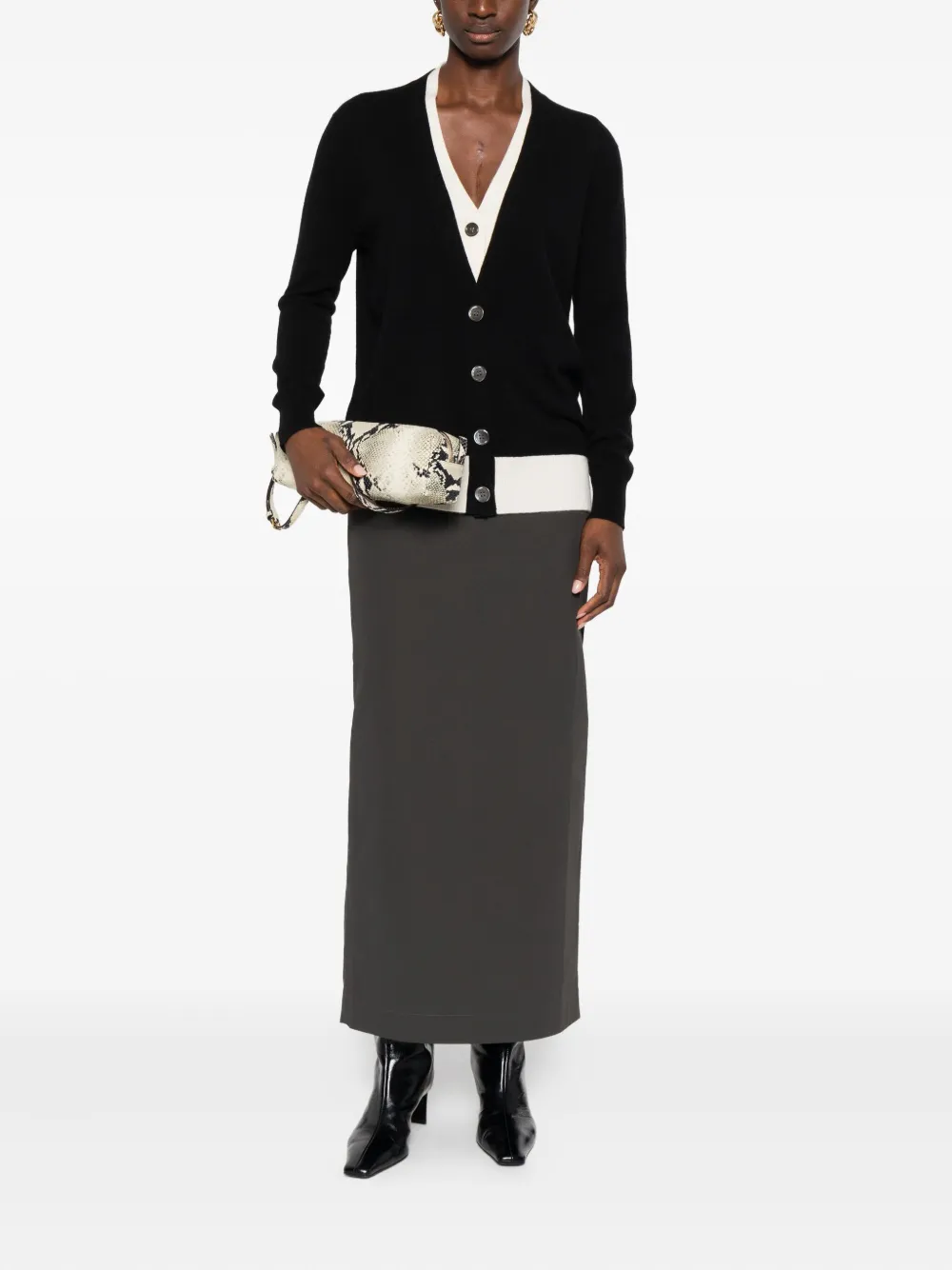 ALPHA STUDIO contrast-border cardigan | Cardigans | Image 2