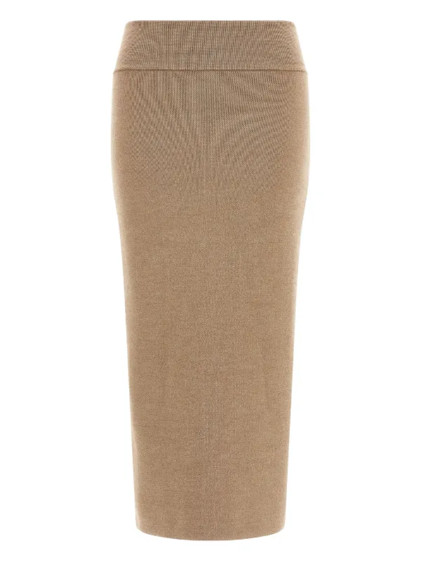 Jacquemus Maille Skirt in Neutrals