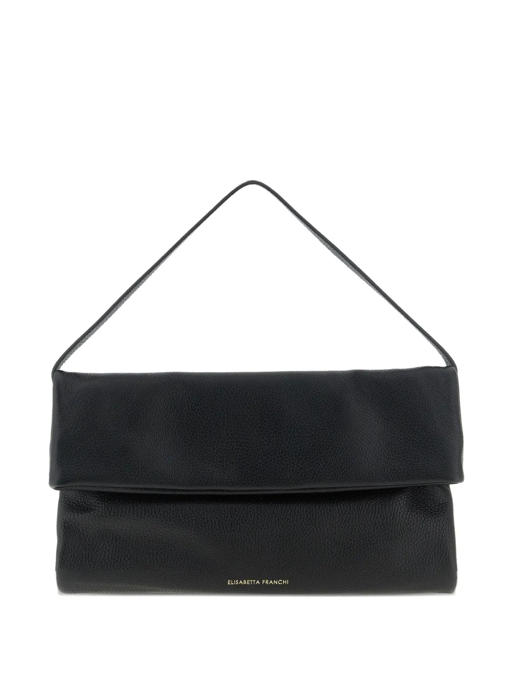 Elisabetta Franchi logo-embossed folded shoulder bag | Black | Image 1