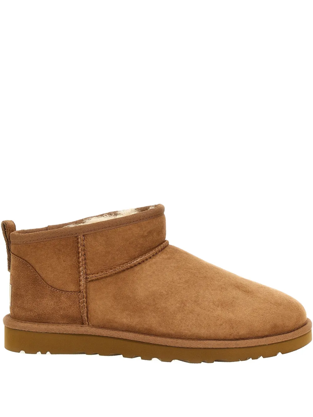 Ugg Classic Ultra Mini Ankle Boots In Brown
