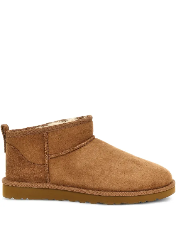 UGG Classic Ultra Mini Ankle Boots Brown FARFETCH VN