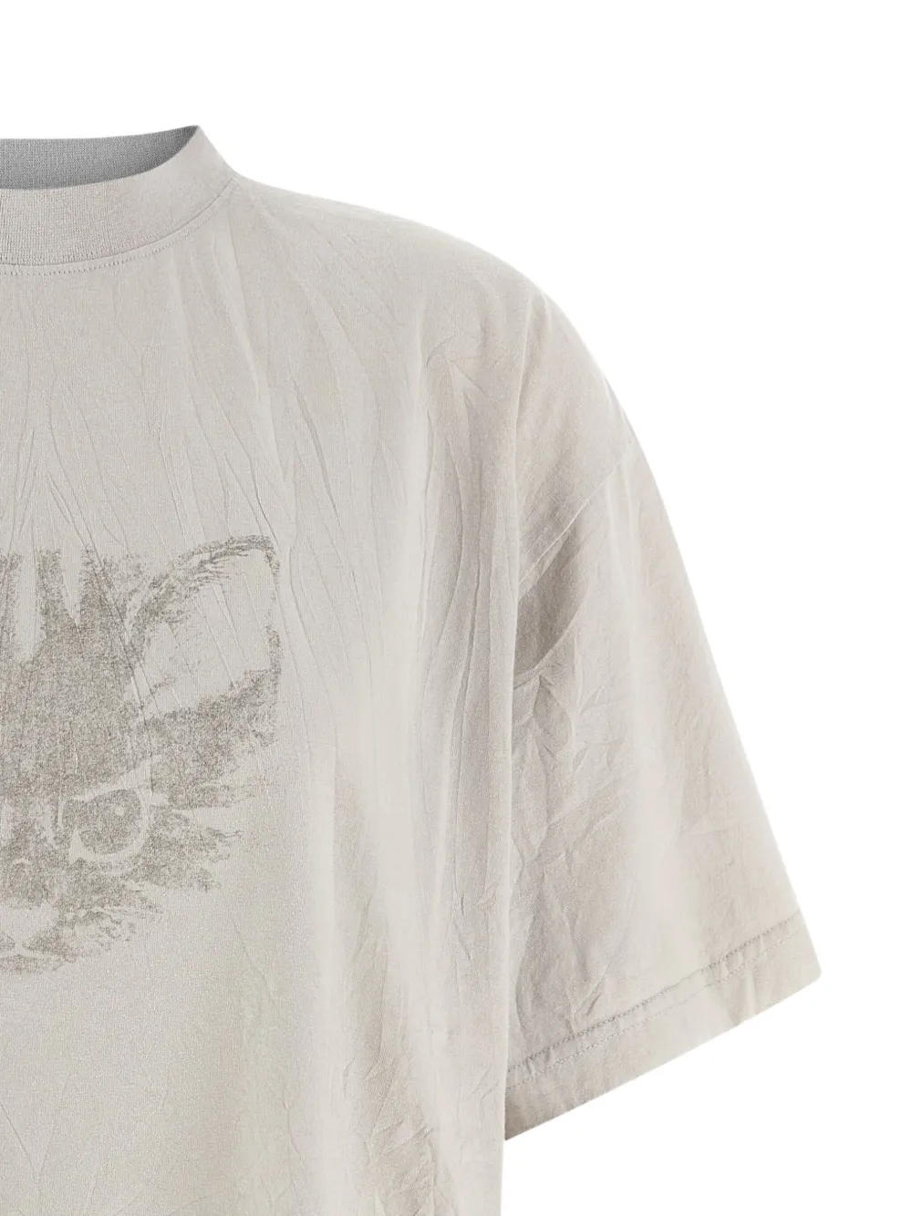Balenciaga Cat Graphic Relaxed Fit T-shirt In White