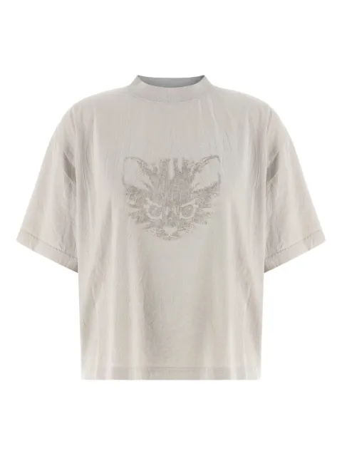 Balenciaga Camiseta decote careca com estampa gráfica