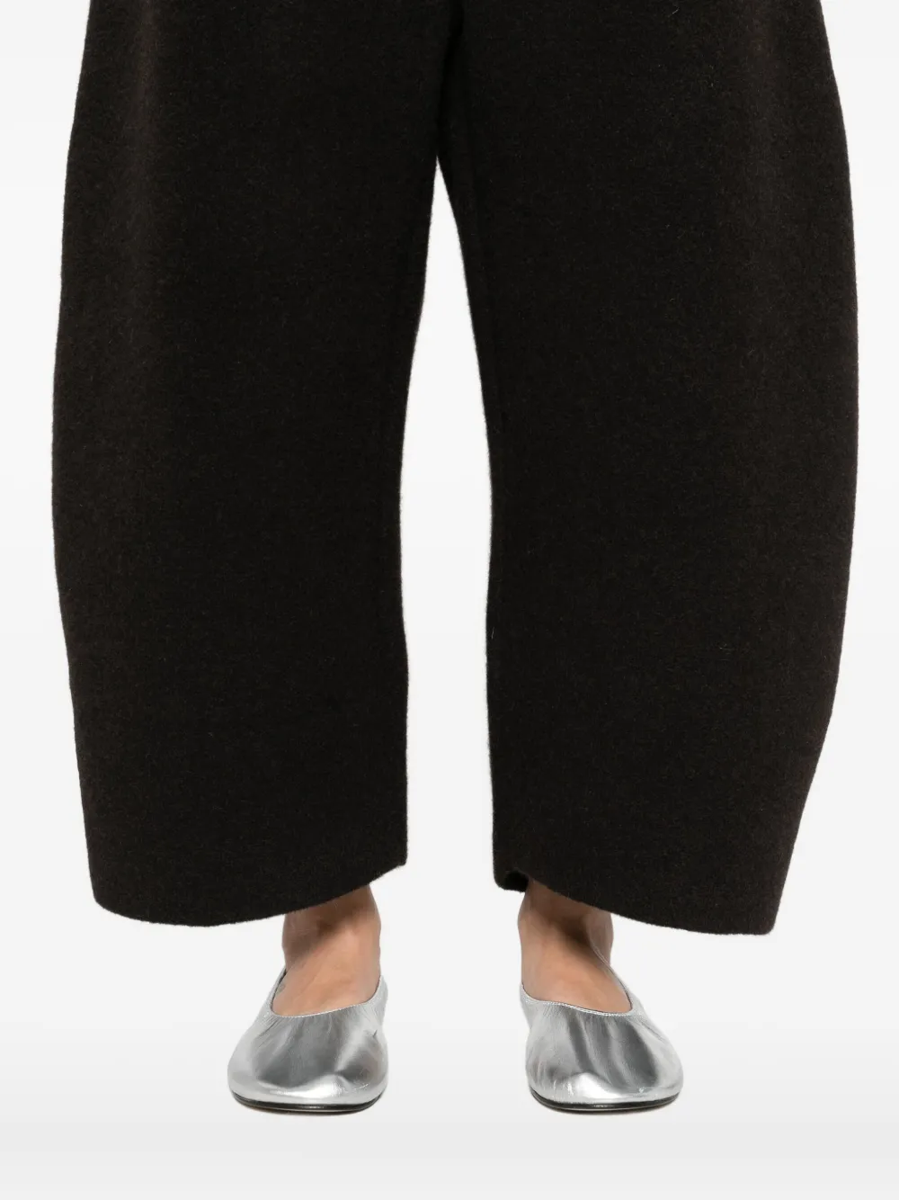 Boboutic Wide-leg Cropped Trousers In Black