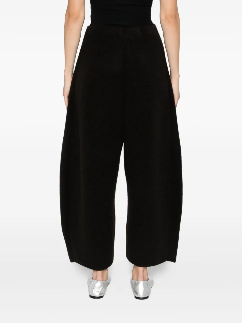 Boboutic Wide-leg Cropped Trousers In Black