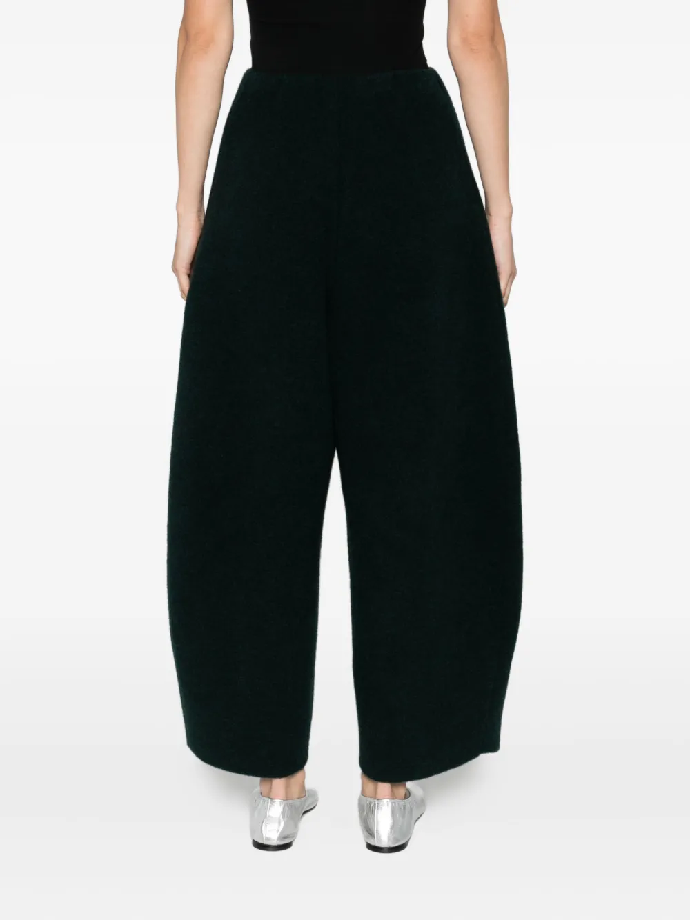 Boboutic Wide-leg High-waisted Trousers In Blue