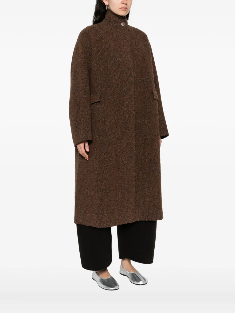 Boboutic Wool Coat In Brown