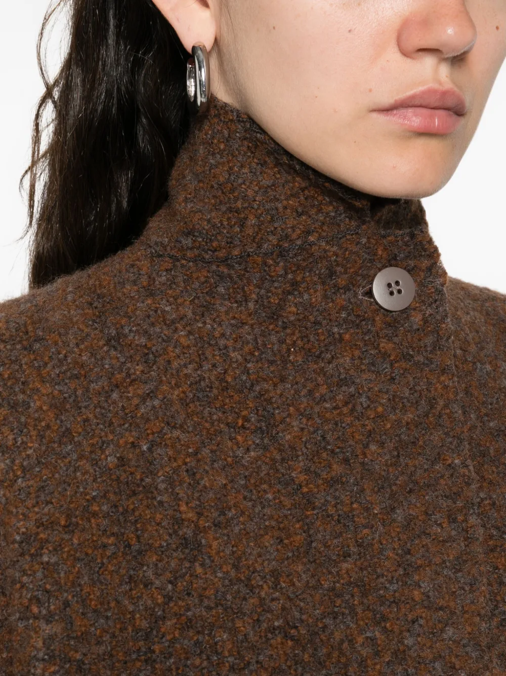 Boboutic Wool Coat In Brown