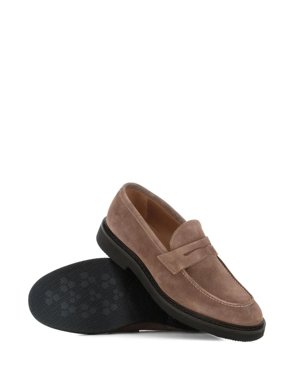 Tassinari suede loafers Brown