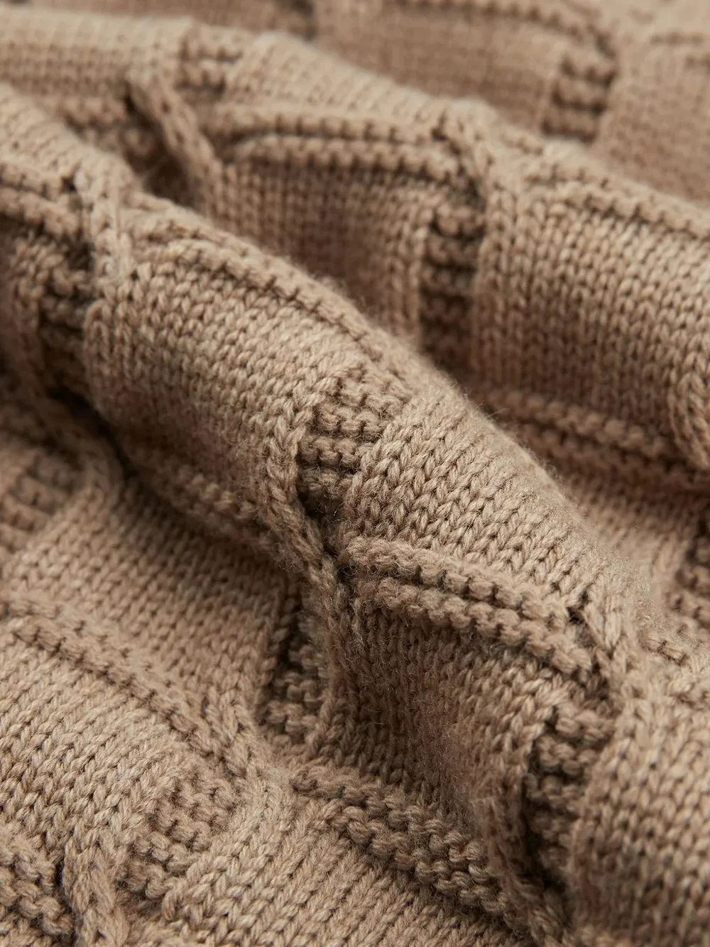 Zanone cable-knit wool sweater - Bruin