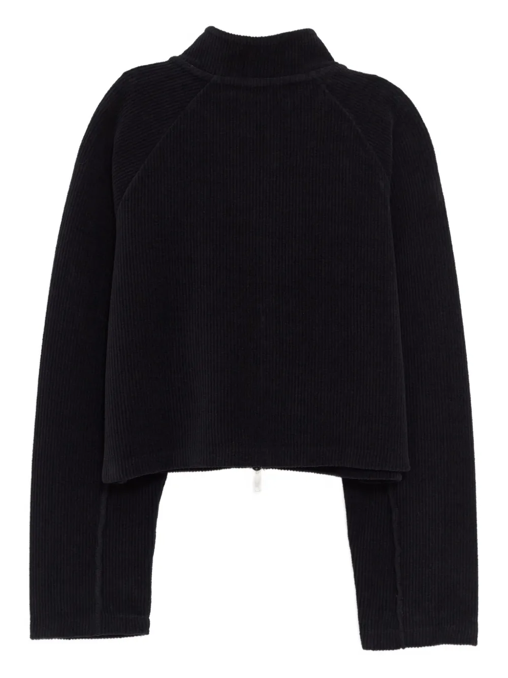 Mfpen Leisure Zip-up Cropped Jacket In Black