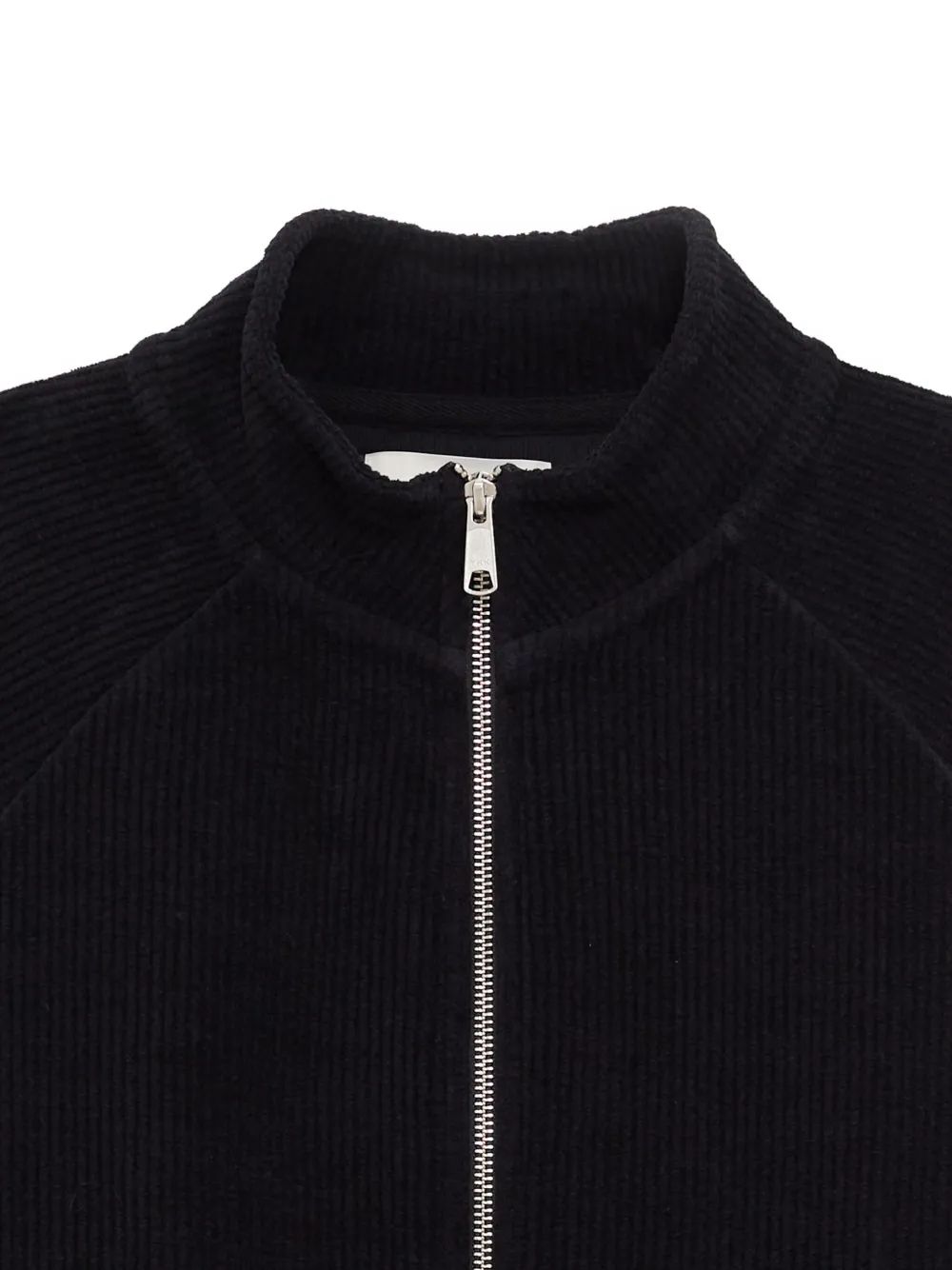 Mfpen Leisure Zip-up Cropped Jacket In Black