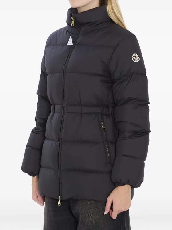 Moncler logo-patch Puffer Jacket | Black | FARFETCH