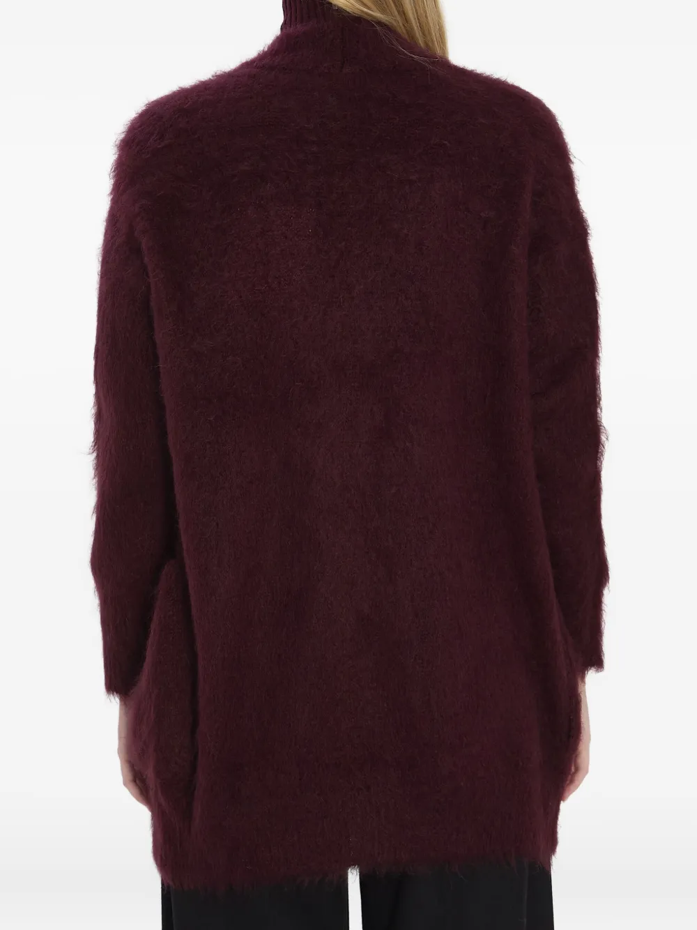 Max Mara Open-front Cardigan In Red