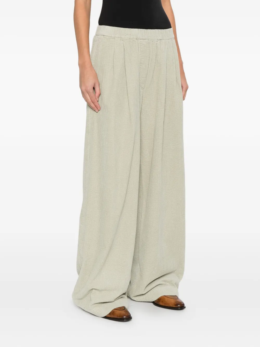 Christian Wijnants Pleated Palazzo Pants In Neutral