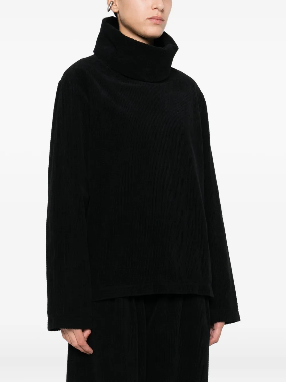 Christian Wijnants Roll-neck Sweater In Black