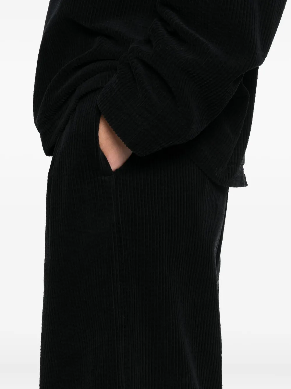 Christian Wijnants Corduroy Straight Trousers In Black