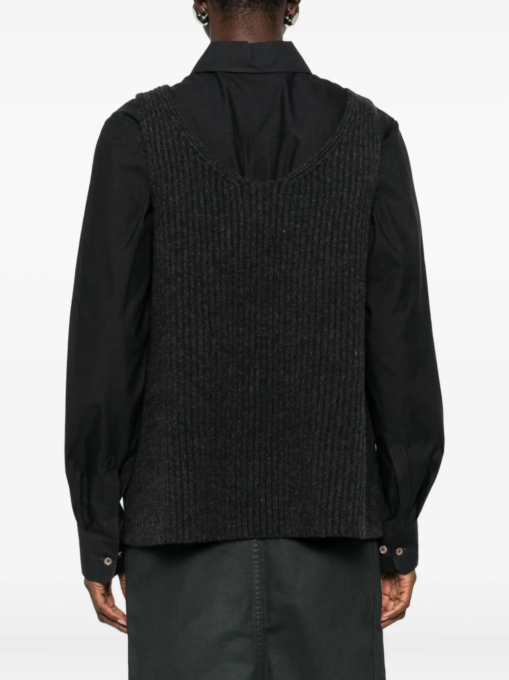 Christian Wijnants Ribbed Vest In Black