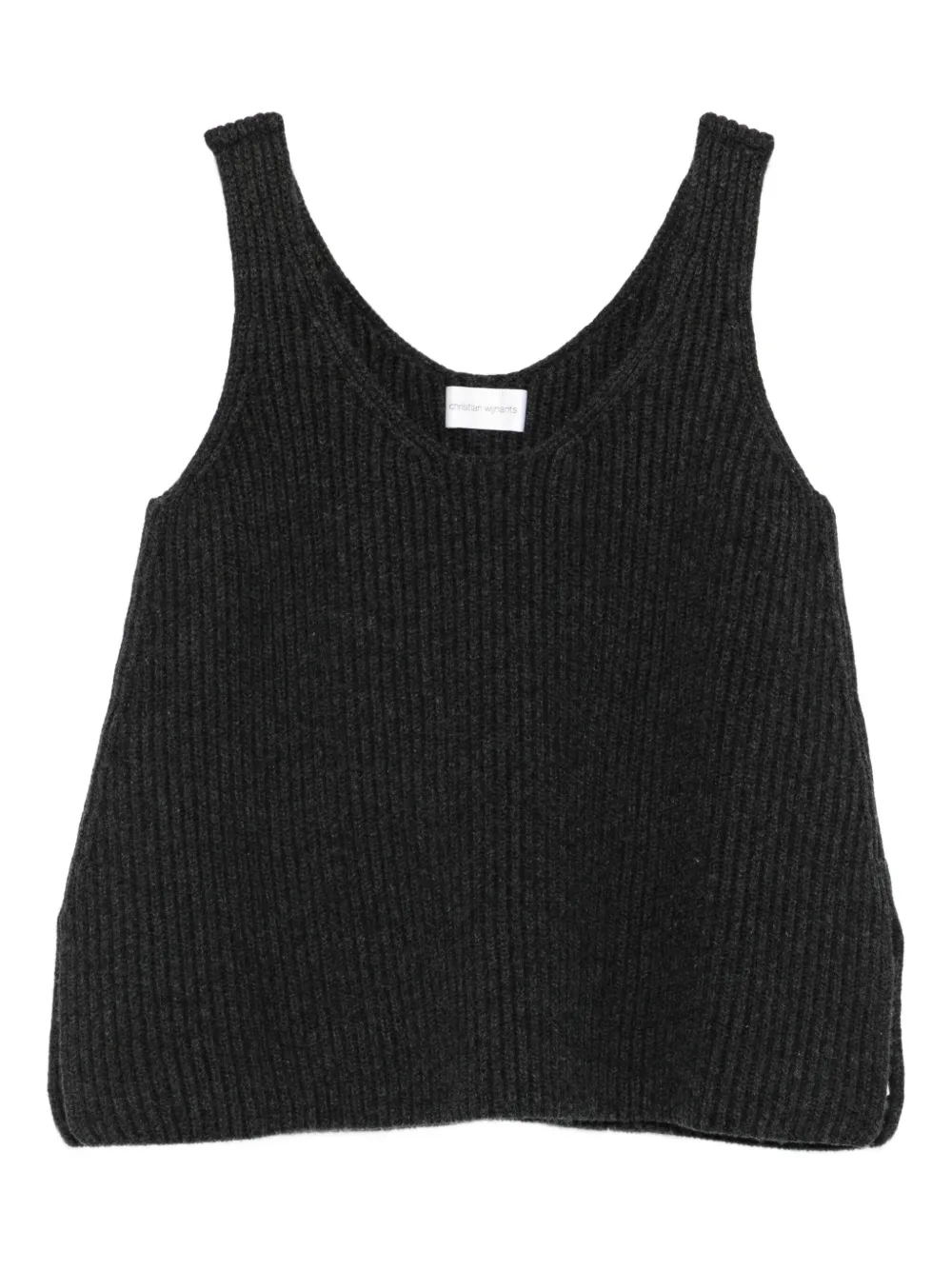 Christian Wijnants Ribbed Vest In Black
