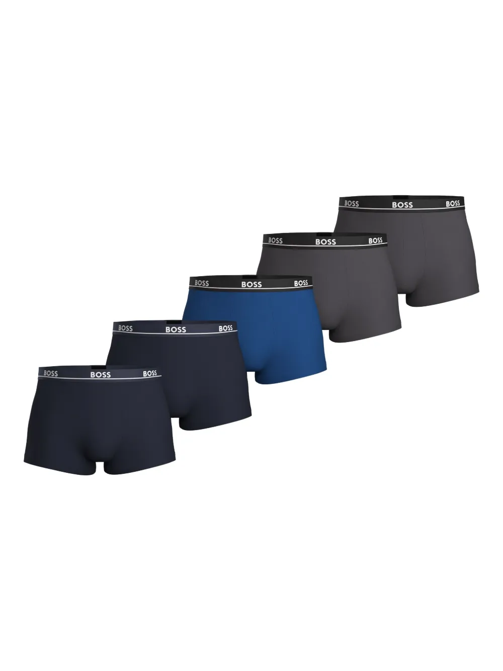 BOSS - Kit 6 cuecas boxer com logo no cós - homem - algodão/Elastano - S - Preto