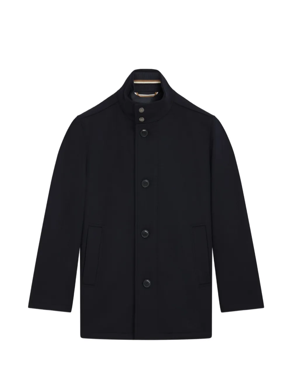 BOSS Cappotto monopetto a collo alto - Blu