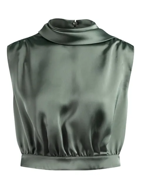 HUGO high-neck crop top