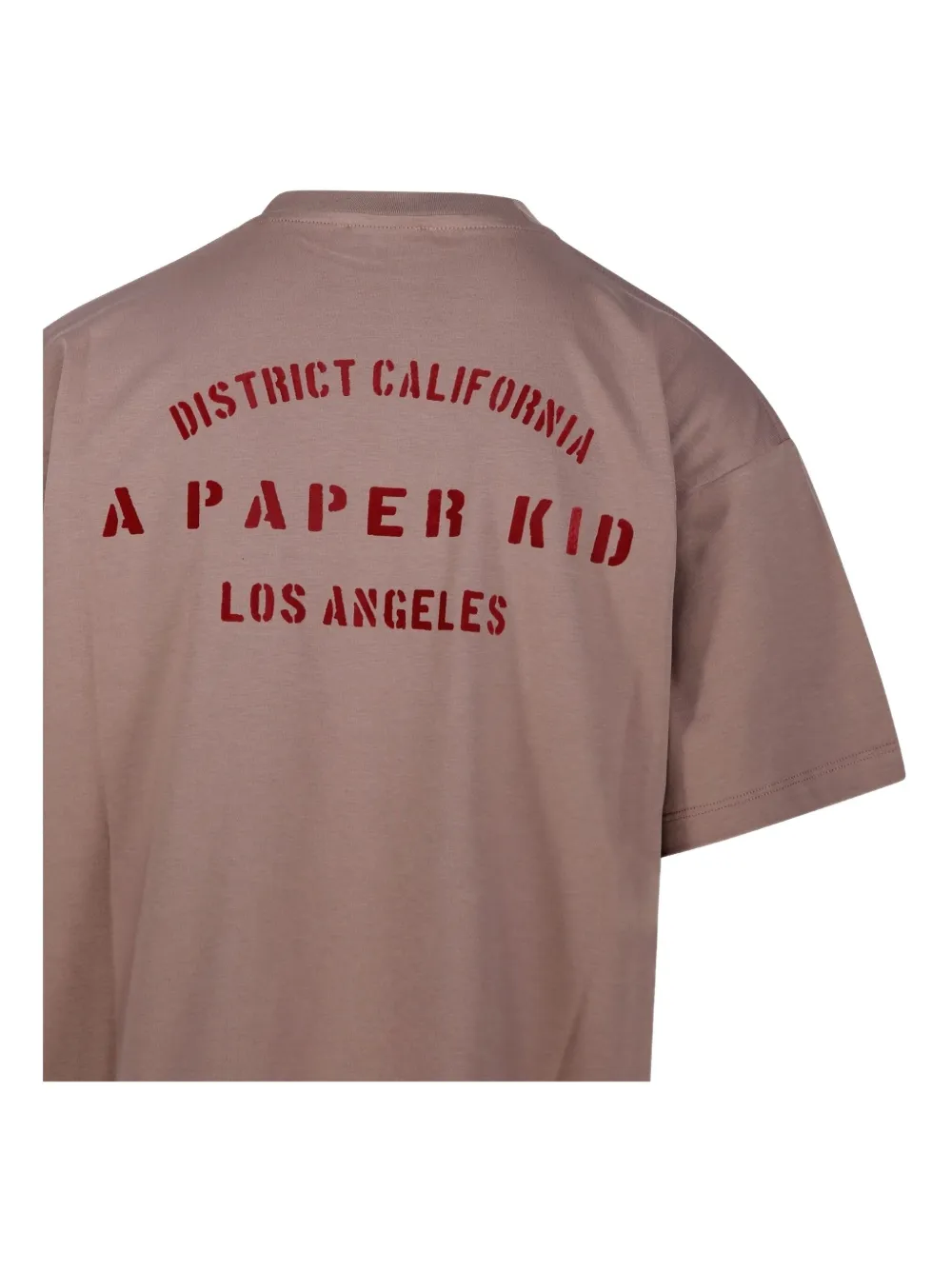 A Paper Kid Text-print T-shirt In Brown