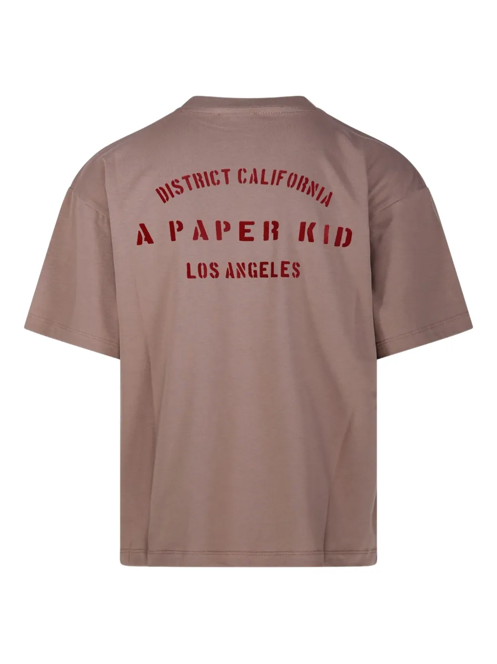 A Paper Kid T-shirt met print - Bruin