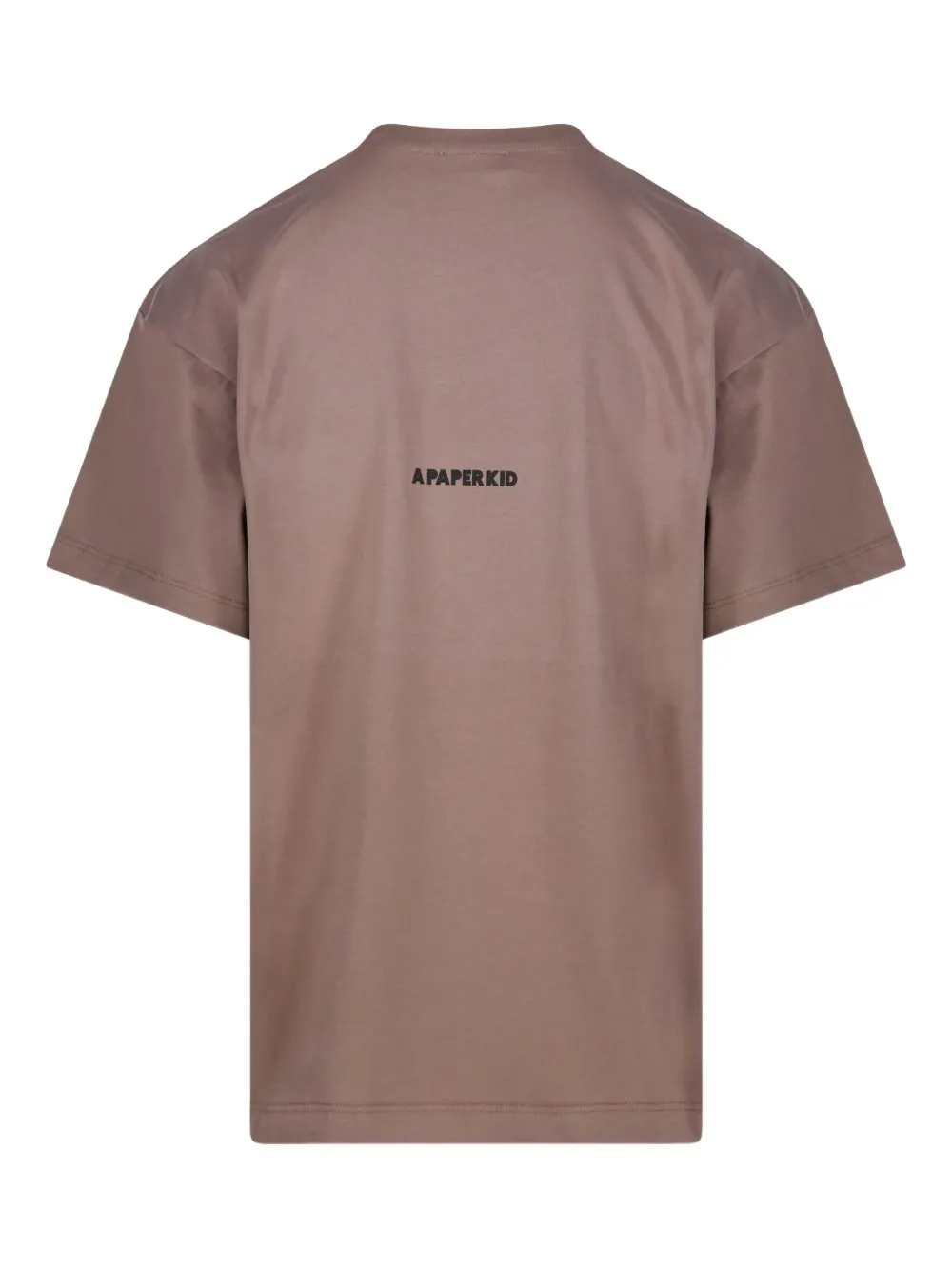 A Paper Kid T-shirt met logoprint - Beige