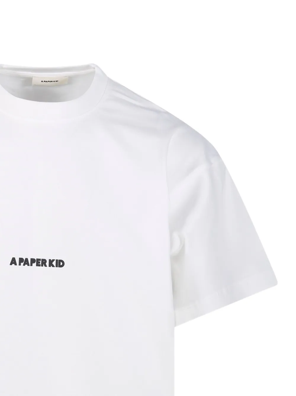 A Paper Kid T-shirt met logoprint Wit
