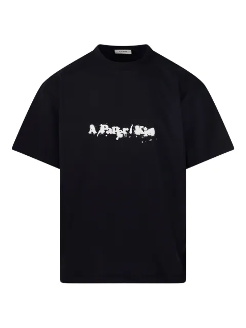A Paper Kid paint-splatter logo T-shirt