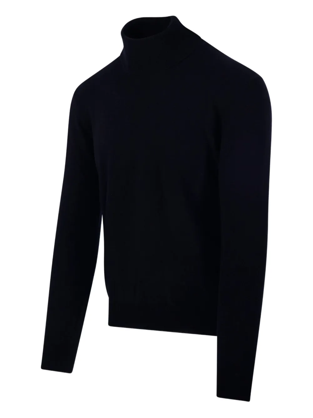 Altea Virgin Wool Classic Turtleneck Sweater In Blue