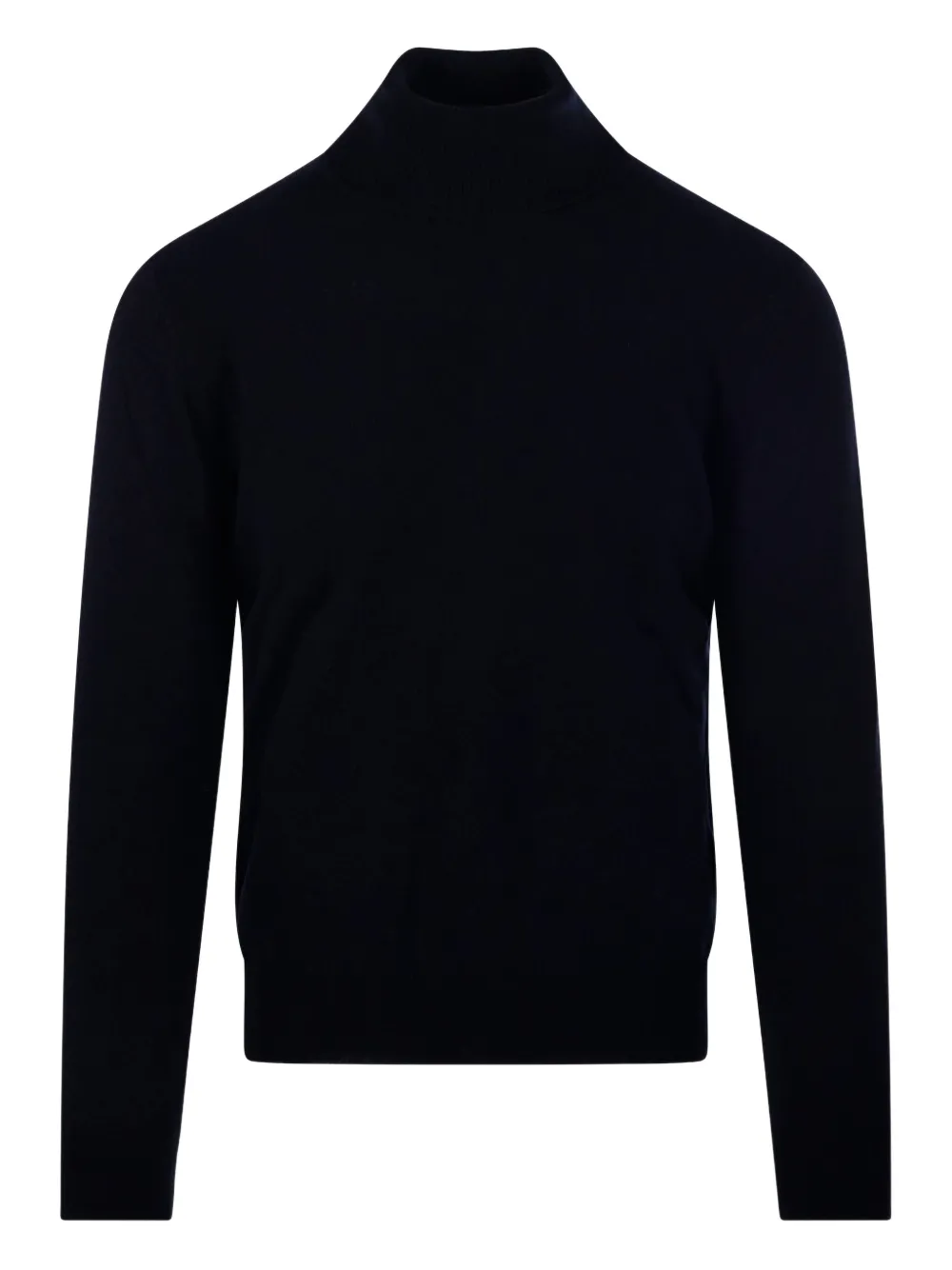 Altea Virgin Wool Classic Turtleneck Sweater In Blue