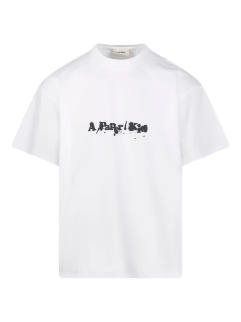 A Paper Kid paint-splatter logo T-shirt