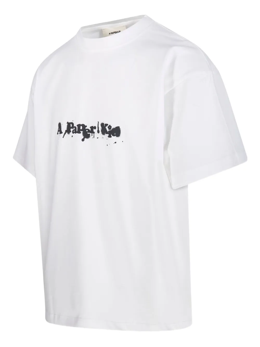 A Paper Kid T-shirt met logo Wit