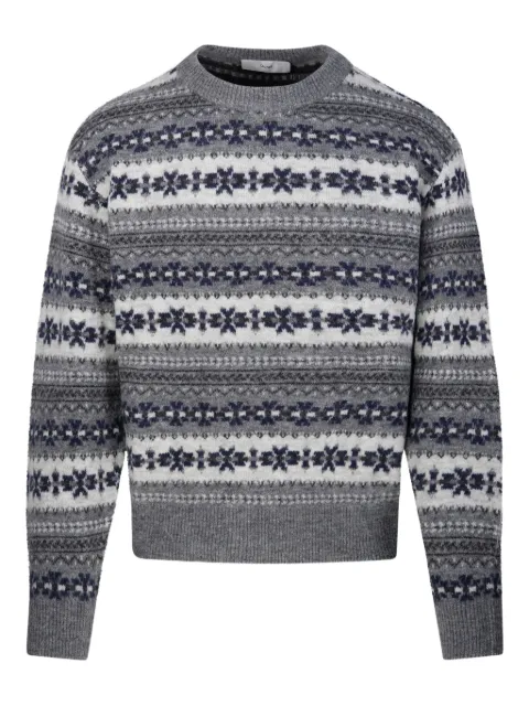 DUNST fair-isle crew-neck jumper