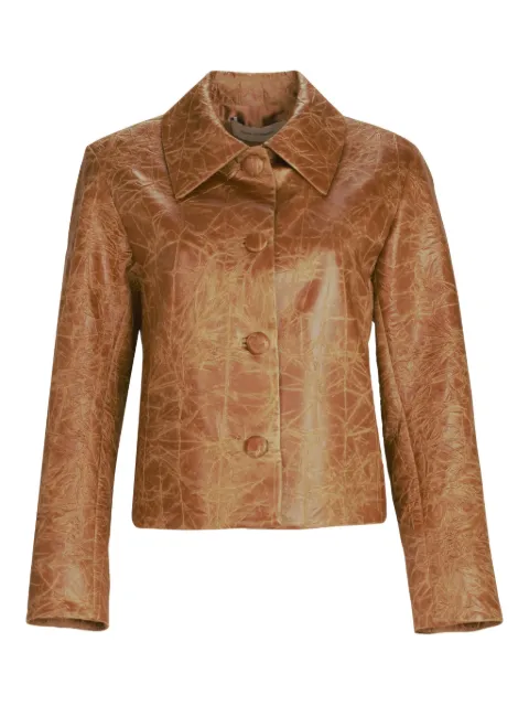 Silvia Tcherassi Columba crumpled-effect jacket