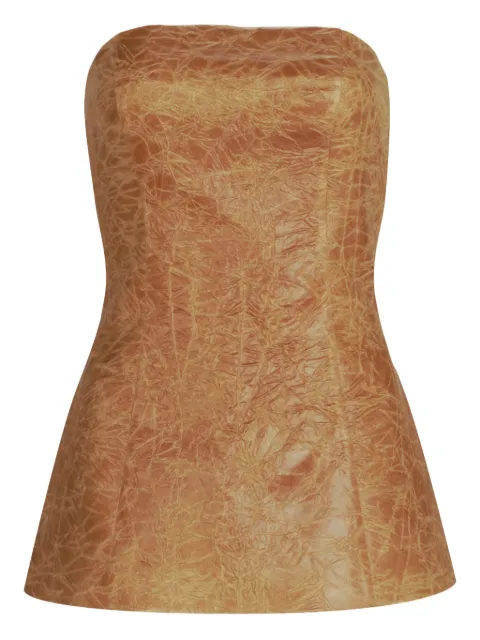 Silvia Tcherassi Astor textured strapless top