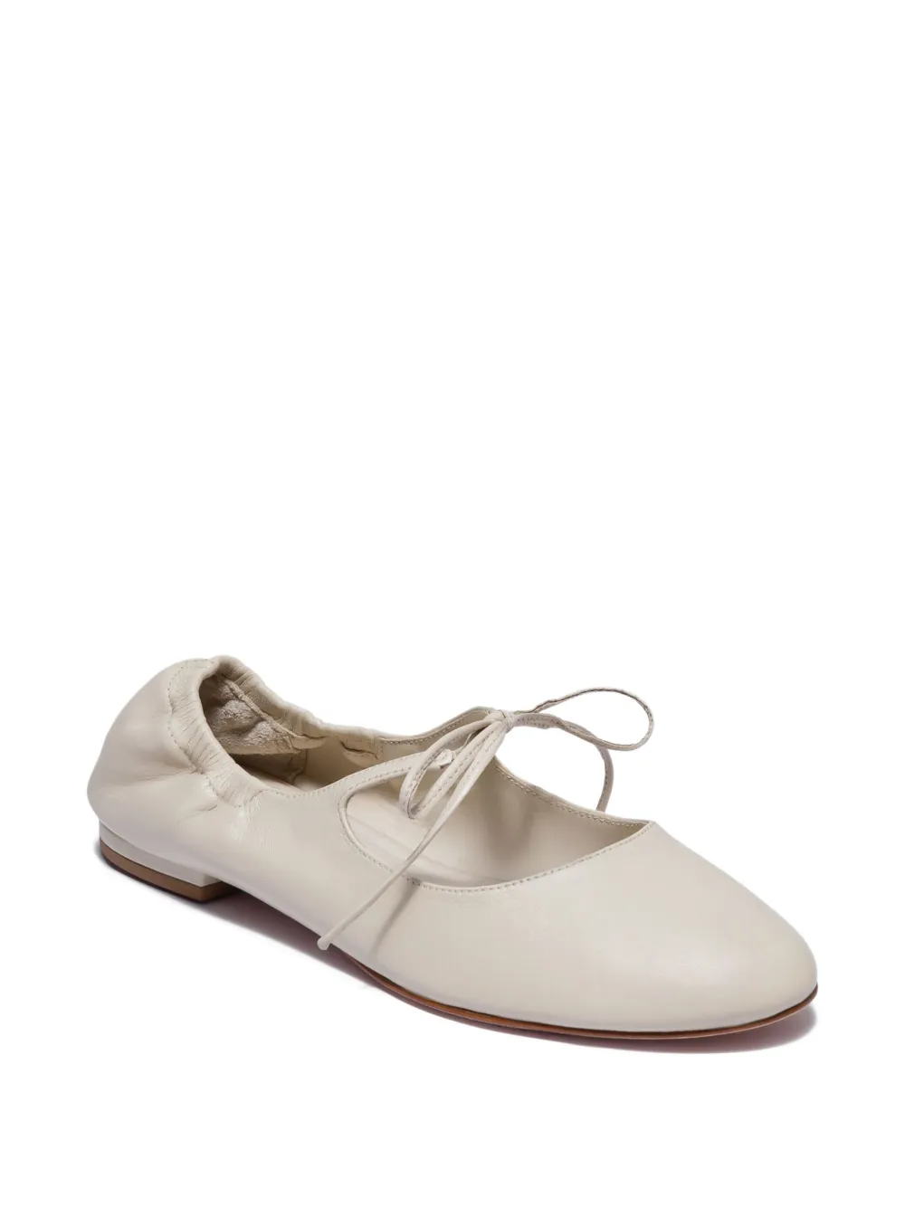 Bernardo 1946 tie-fastening elasticated ballet flats | Image 2